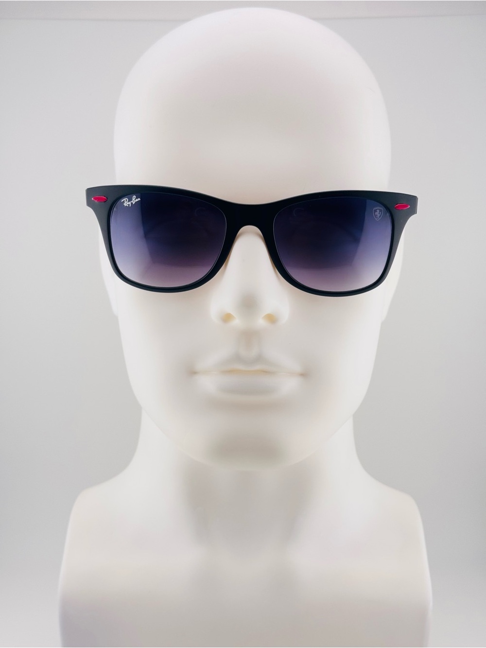 Ray-Ban Scuderia Ferrari Sunglasses RB4195M Matte Black Frame Gray Gradient Lens